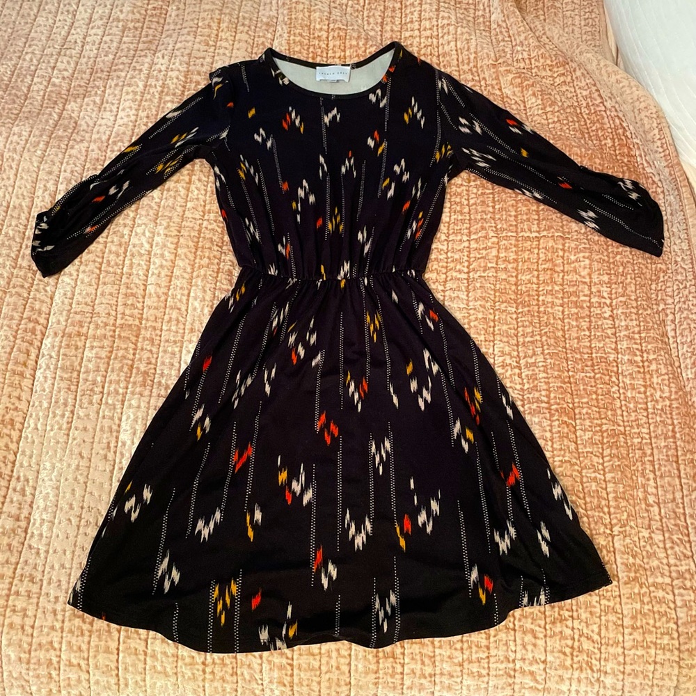 French Grey brand black dress